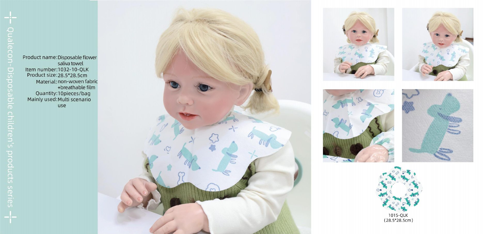 Disposable baby bib and feeding protection products